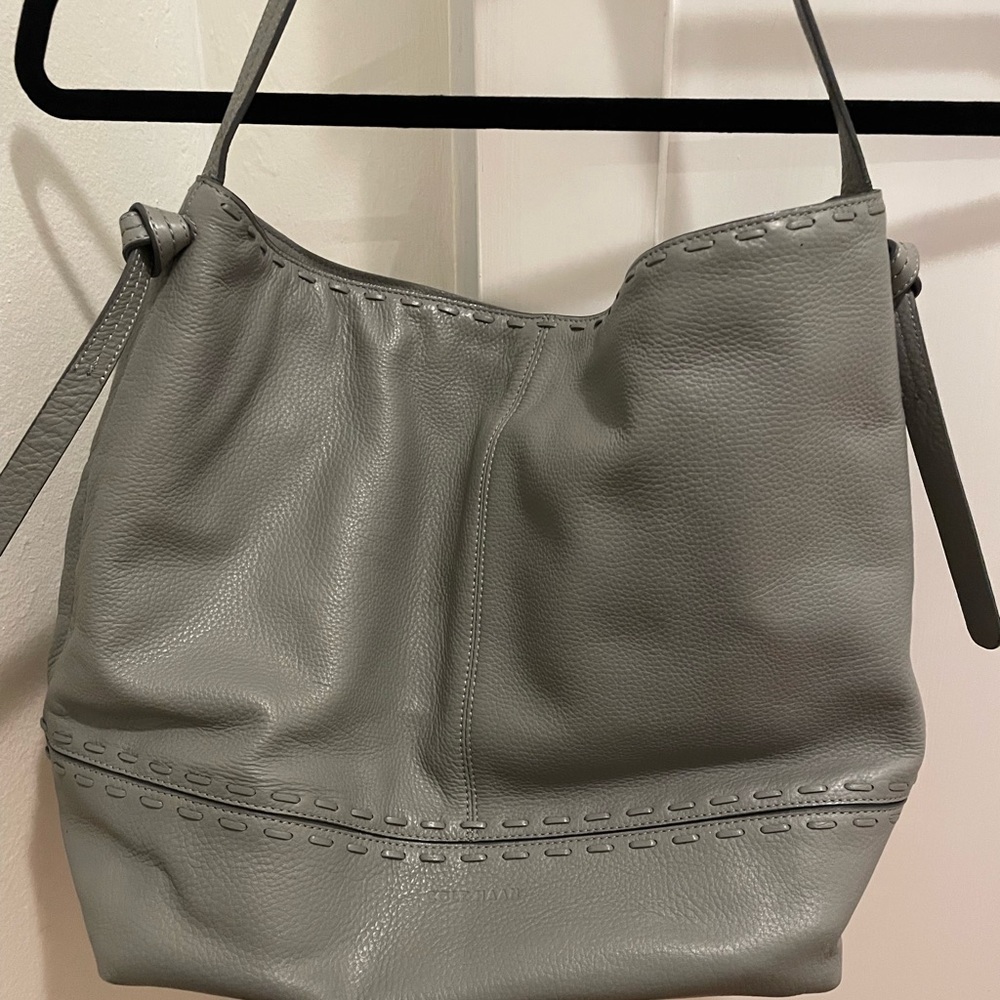 Cole Haan grey shoulder tote